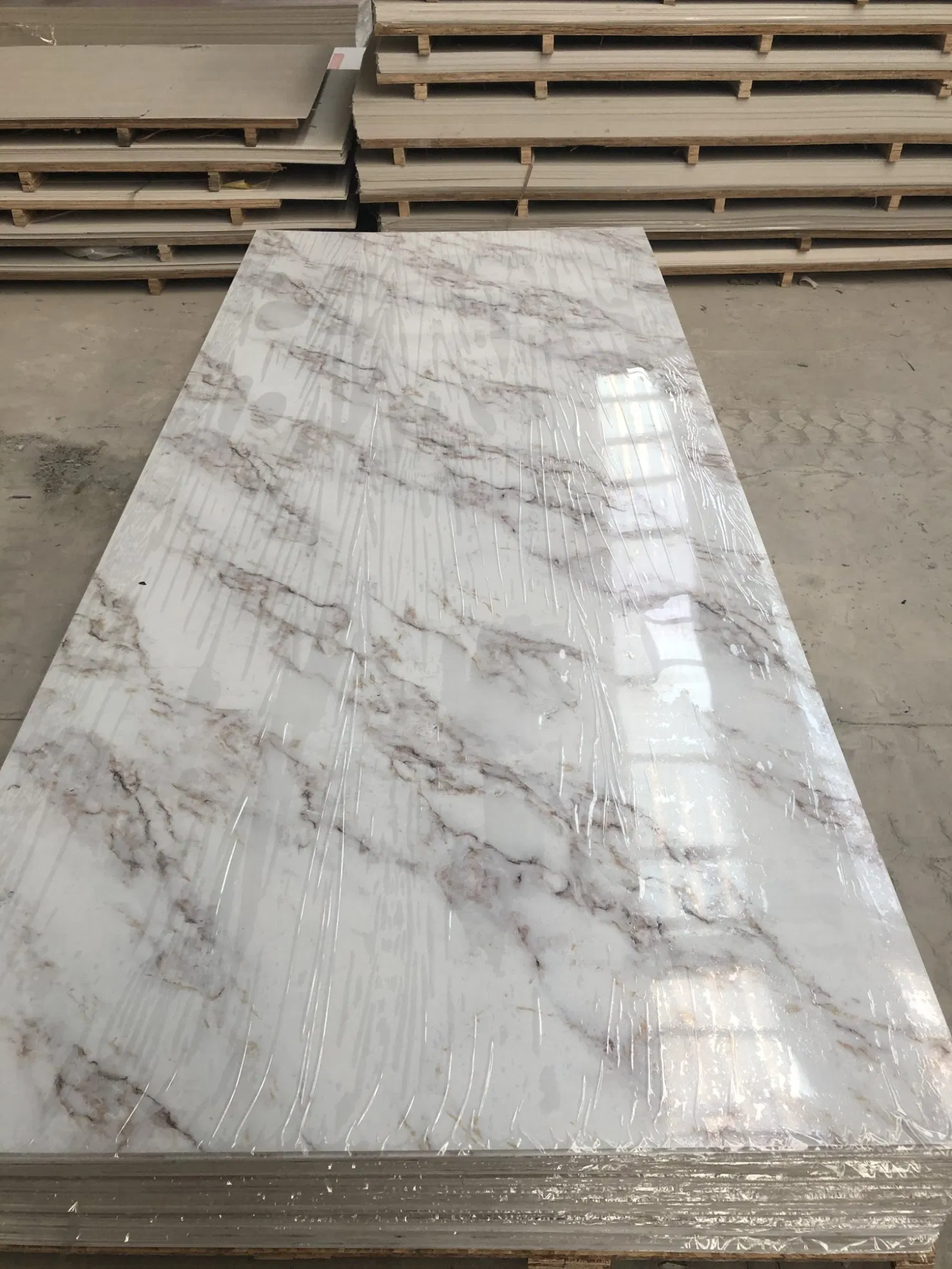 High Gloss Waterproof Marble UV Sheet 1220*2440*3mm PVC Board