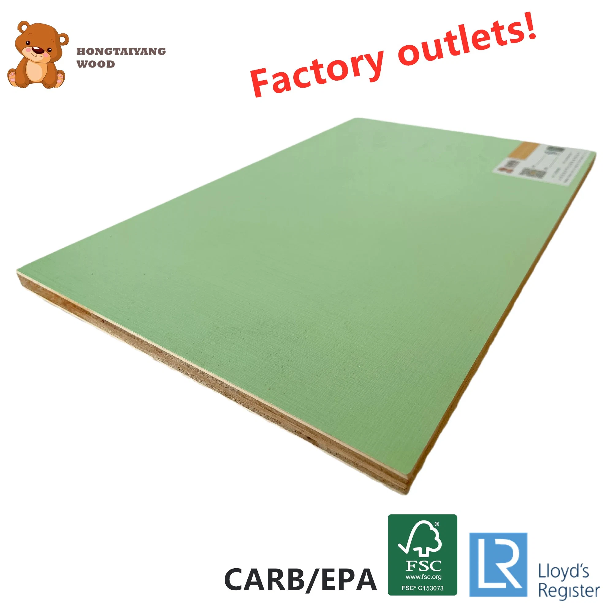 9/12/18mm Waterproof Marine Birch Okoume Poplar Film Faced Melamine Plywood Board