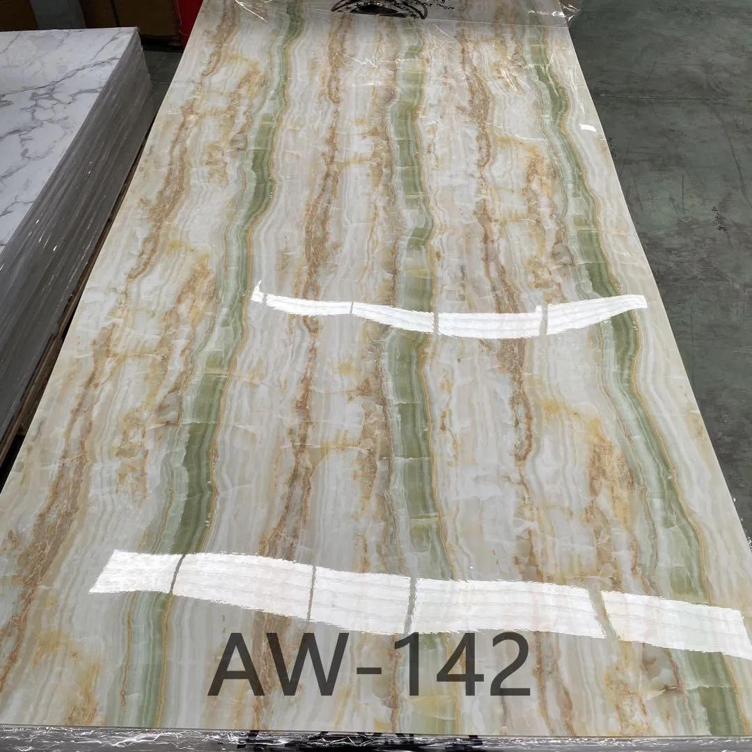 UV Protective High Gloss Marble Board for Commercial Shop Window Display Wall