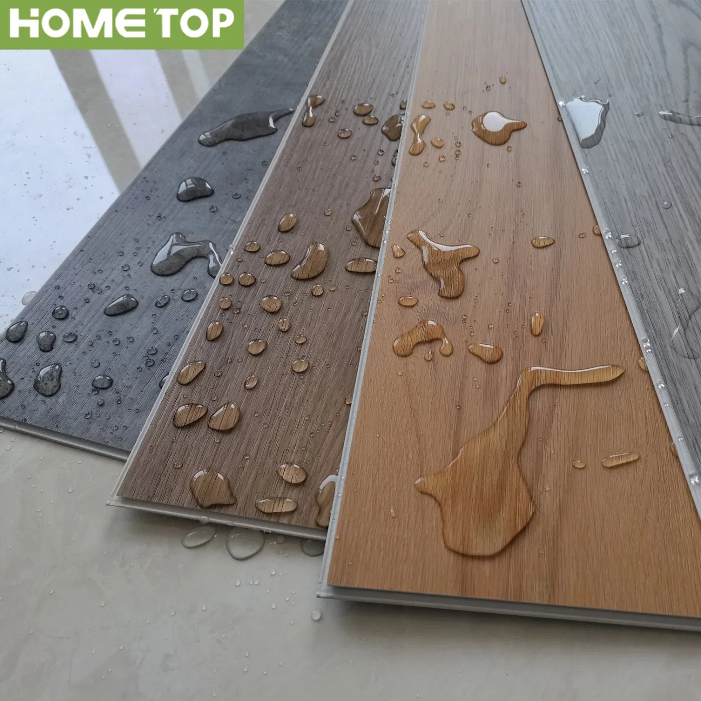 Waterproof 4mm 5mm 6mm Herringbone Rigid Vinyl Plank Floor Spc Flooring