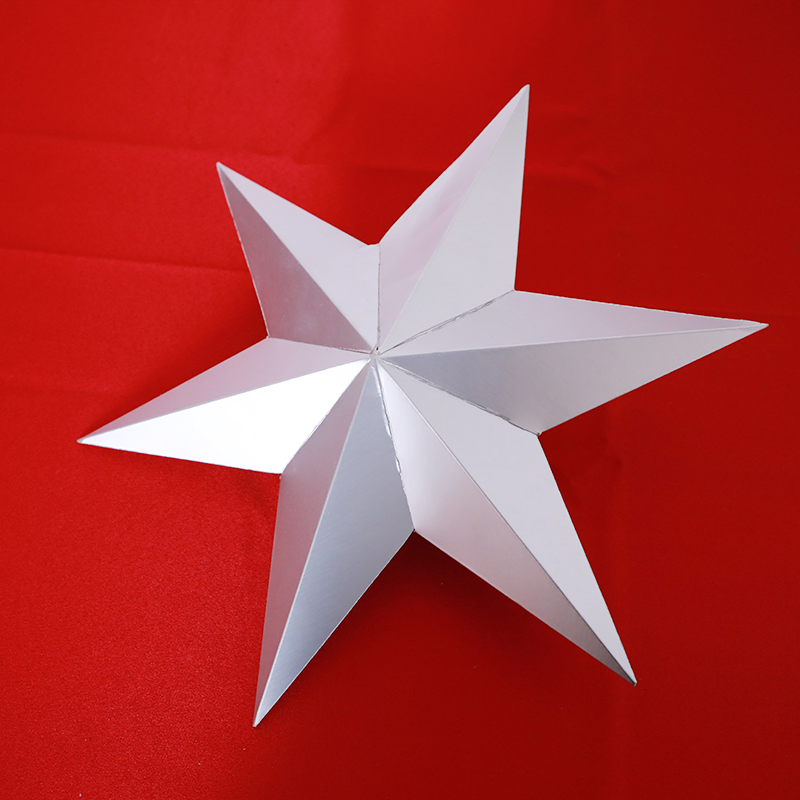 Customized Paper Cardboard Display Racks Star-Shaped Paper Cardboard Display Prop