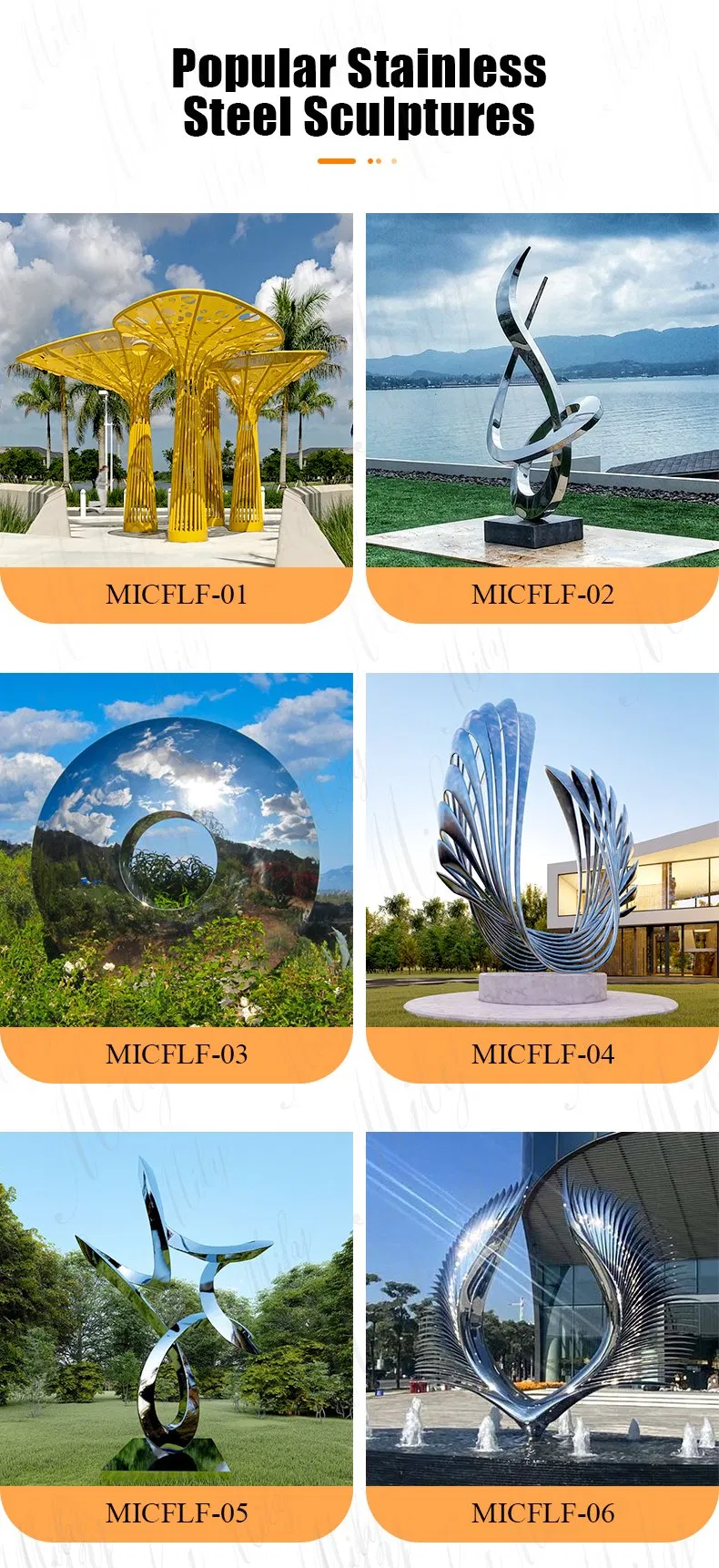 Stainless Steel Statue Selection 1