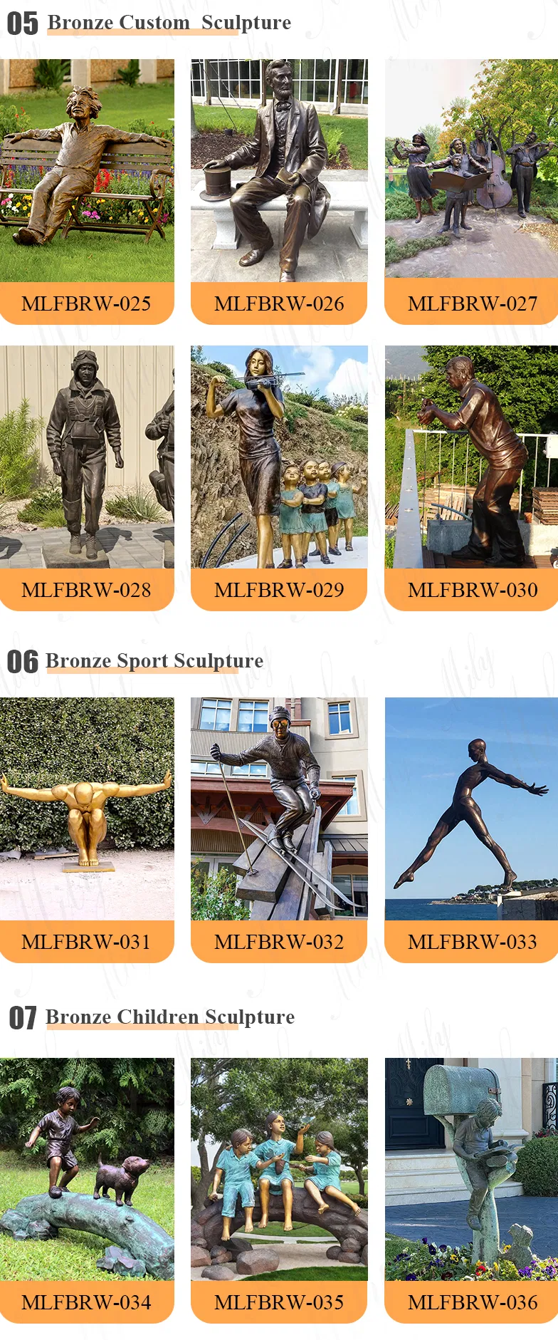 Bronze Sculpture Variety