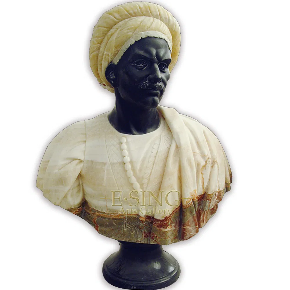 Marble Man Bust Sculpture 2