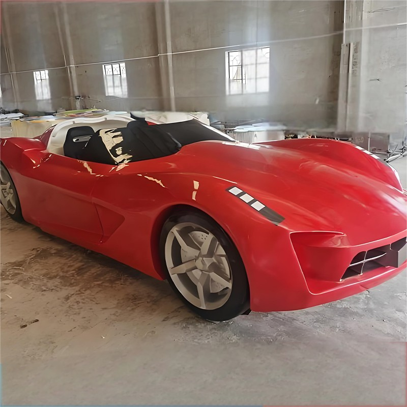 Customized Modern Contemporary Abstract Art Fiberglass Resin Car Statues