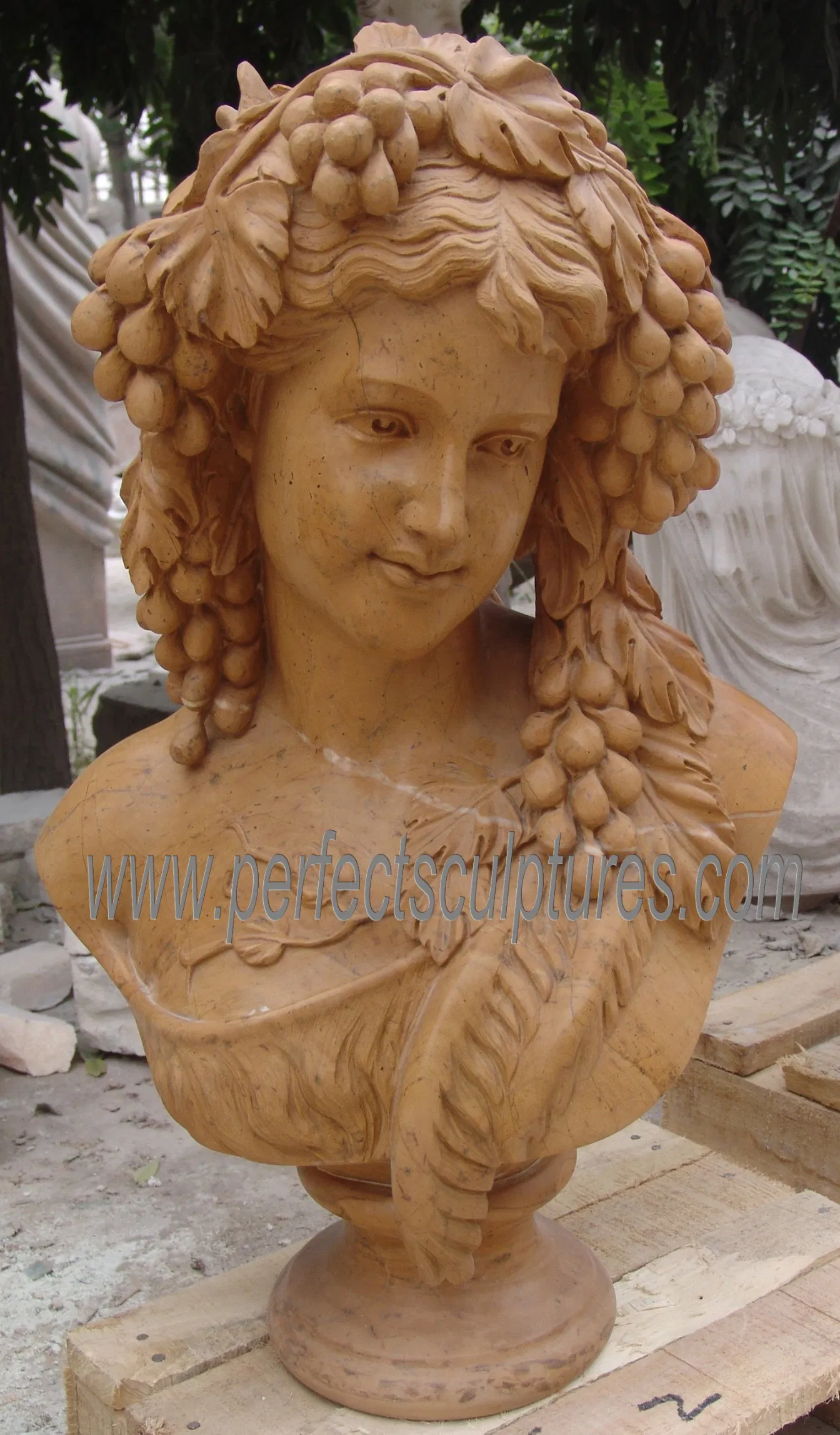 Home Decoration Sculpture Custom Indoor Decorative Female Lady Bust Statues (SY-S312)