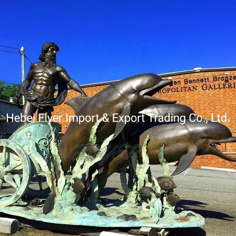 Life Size Poseidon Bronze Sculpture