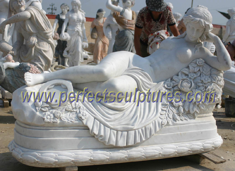 Life Size Garden Decorative Carved Stone Statue Marble Carving Sculpture for Outdoor (SY-X1183)