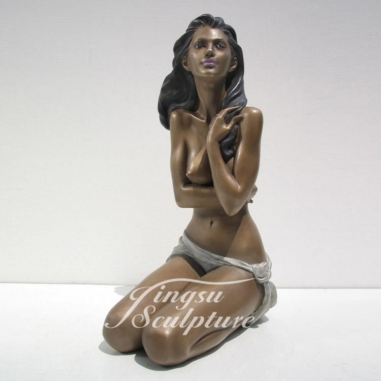 Home Decoration Indoor Outdoor Life Size Woman Statue Erotic Bronze Sculptures