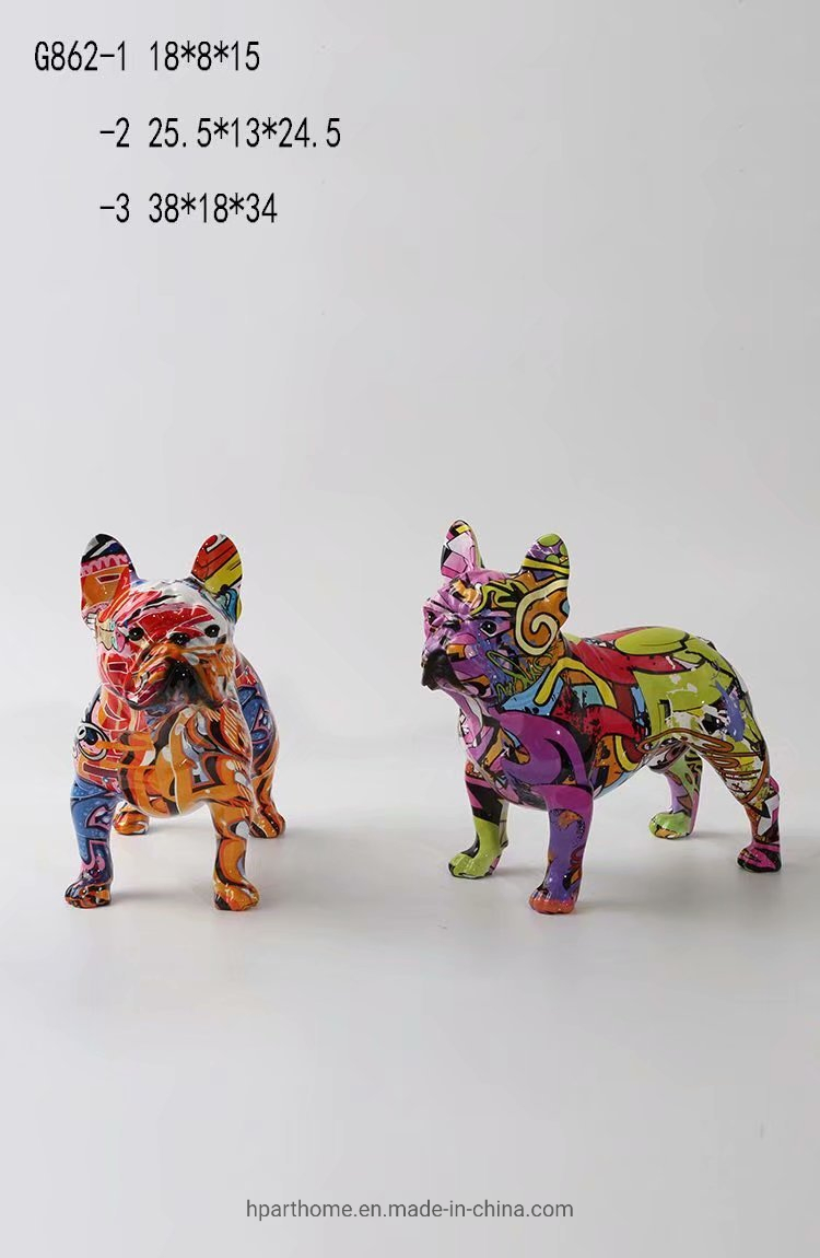 Modern Art Abstract Bull Animal Set Statues for Office Decoration
