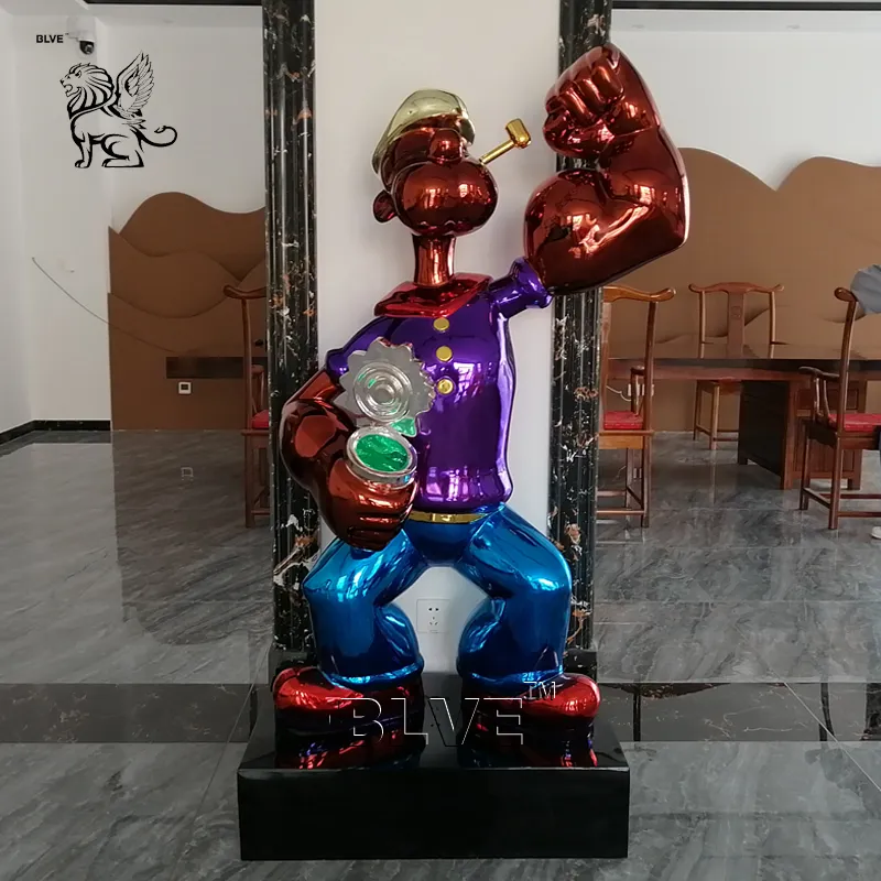 Modern Art Popeye Sculpture