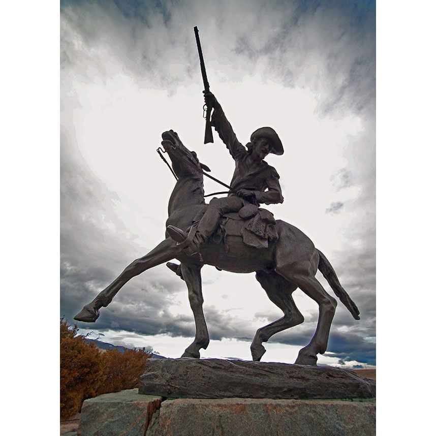 Customized Life-Size Bronze Buffalo Bill The Scout Statue