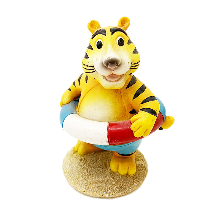 Custom Garden Cartoon Animal Character Resin Tiger Statue