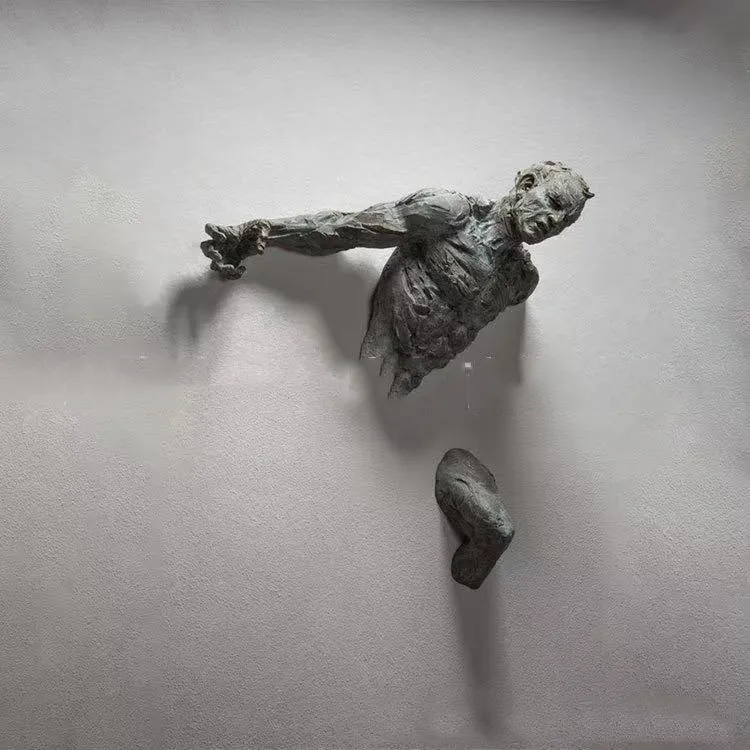 Climbing Man Statue View 5