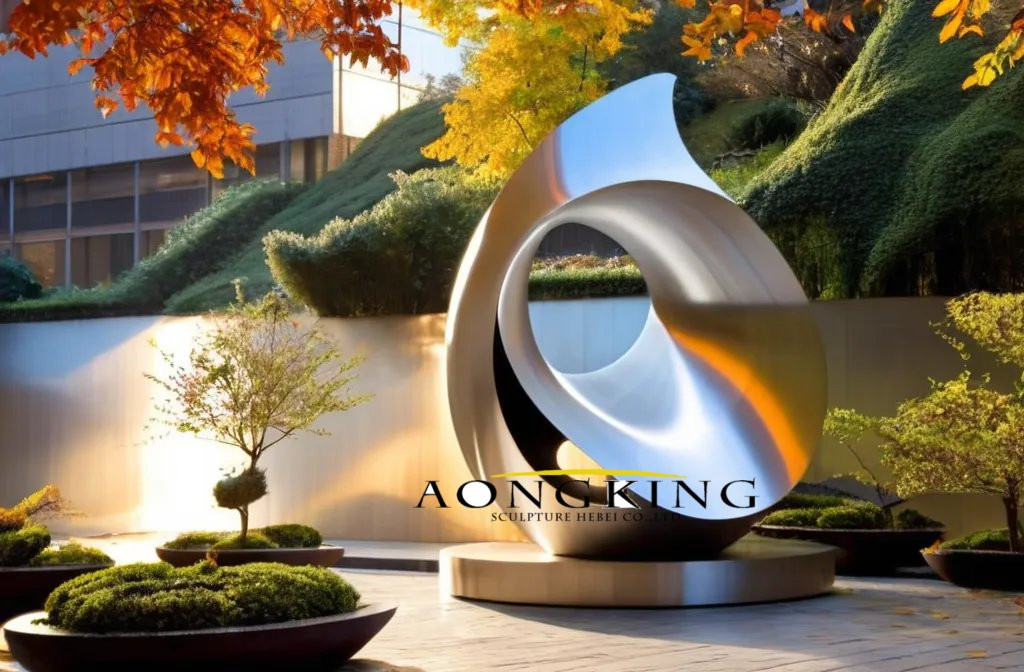 Customized Stainless Steel Large City Square Landscape Landmark Art Sculpture