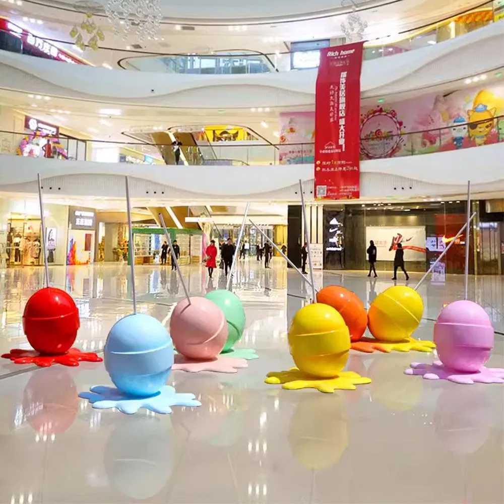 Home Decoration Candy Lollipop Figure for Window Display Rental Props