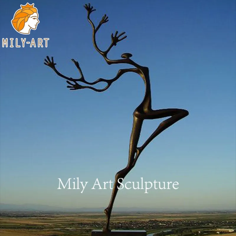 Modern Art Decoration Metal Bronze Abstract Figure Statue