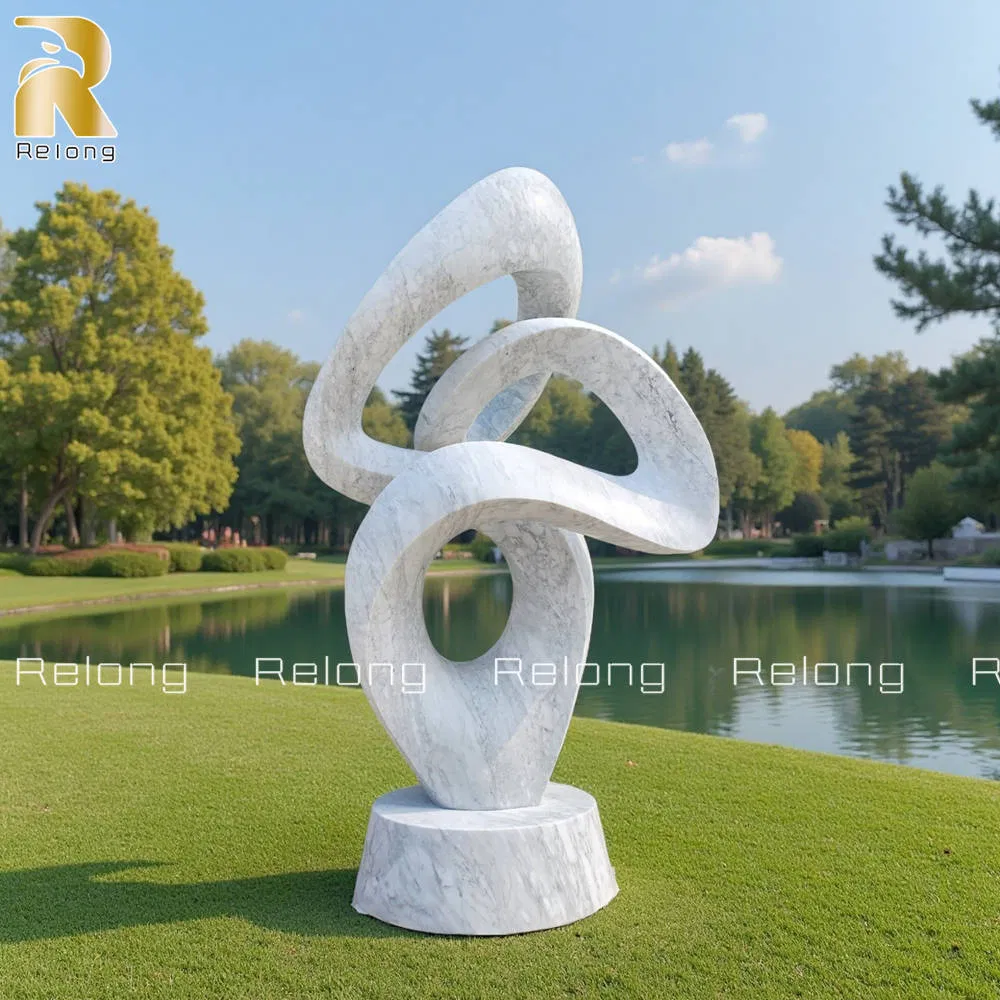 Modern Garden Art Abstract Marble Sculpture