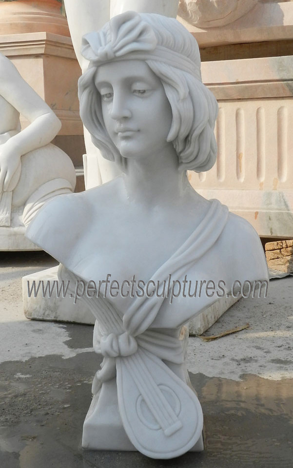 Home Decoration Sculpture Custom Indoor Decorative Female Lady Bust Statues (SY-S312)
