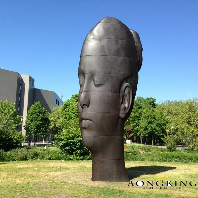 Large Size Outdoor The Head of Woman Bronze Jaume Plensa Sculpture