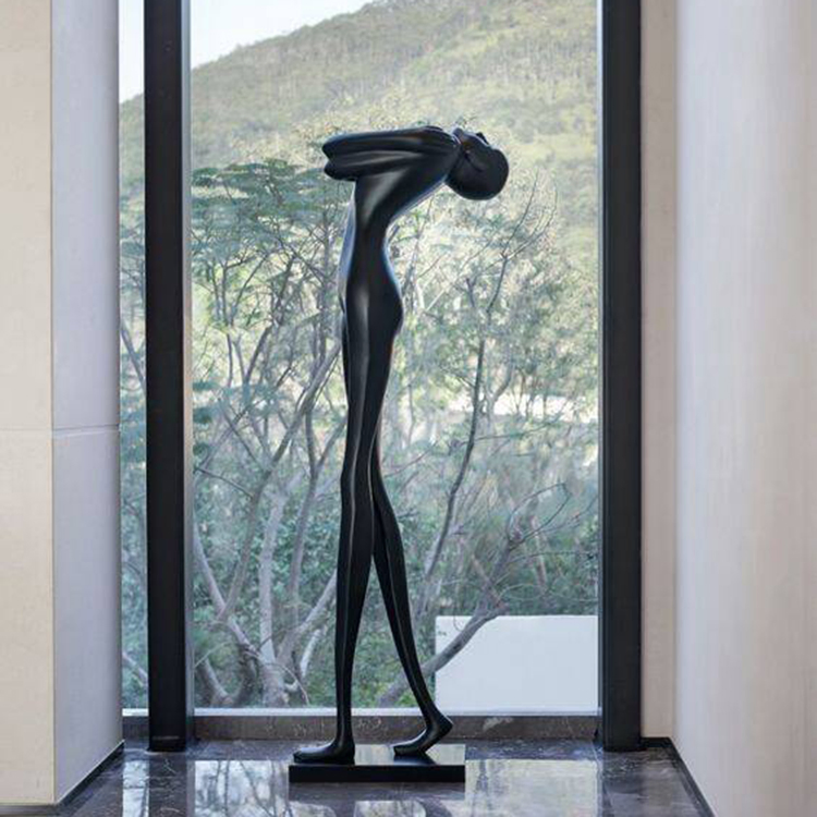 Indoor Home Decoration Modern Design Life Size Bronze Human Body Abstract Art Sculpture
