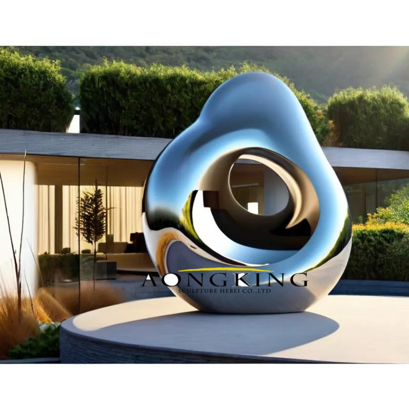 Customized Stainless Steel Large City Square Landscape Landmark Art Sculpture