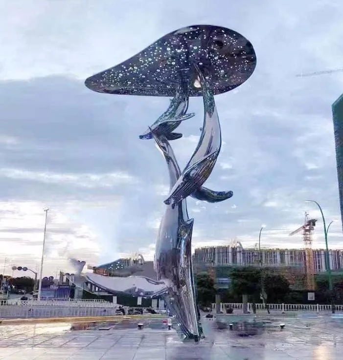 Detailed Whale Sculpture View