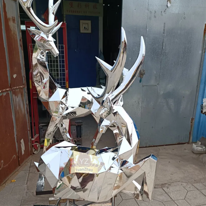 Geometric Animal Deer Statue