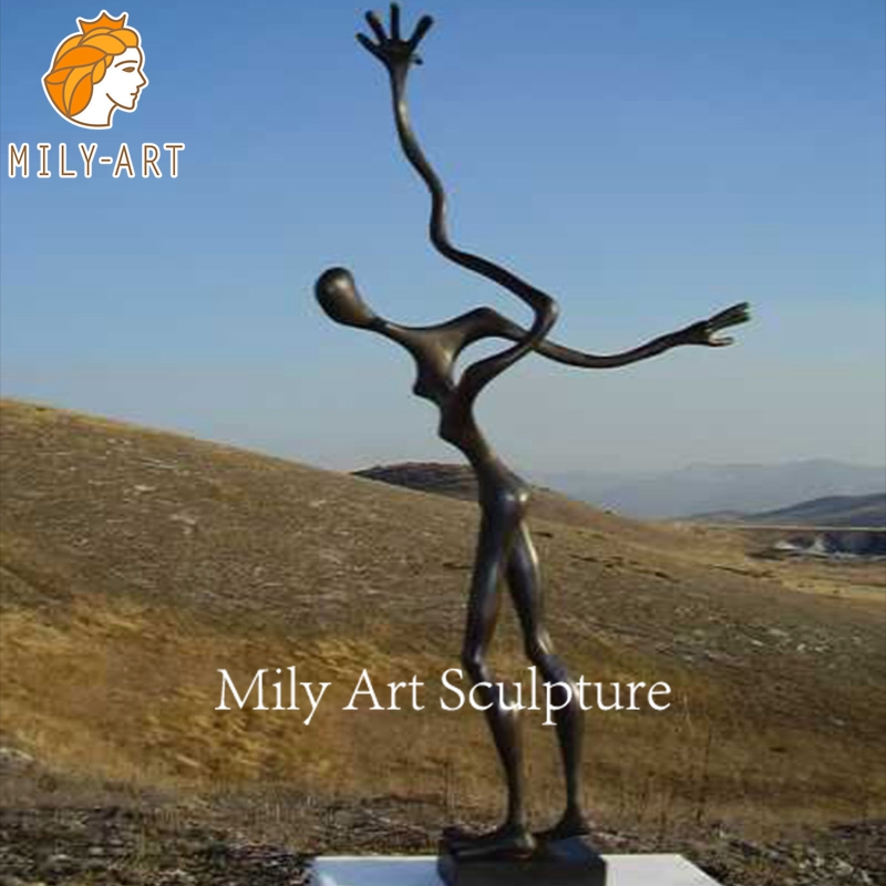 Modern Art Decoration Metal Bronze Abstract Figure Statue