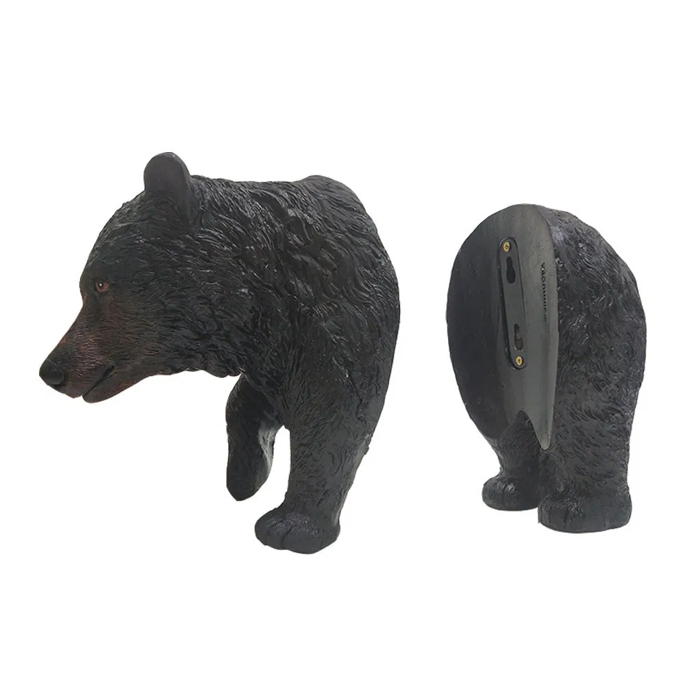 Garden Decor Decorative Resin Sculpture Realistic Black Bear on a Tree Staute