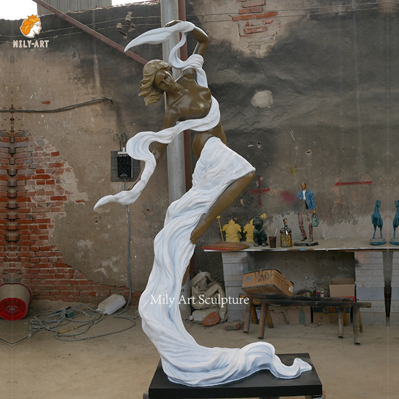 Life Size Erotic Statues Standing Nude Woman Girl Frau Bronze Sculpture