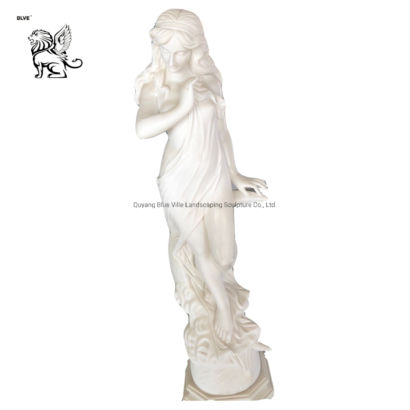 Life-Size Marble Statue Marble Sexy Girl Beauty Statue Mfsg-15