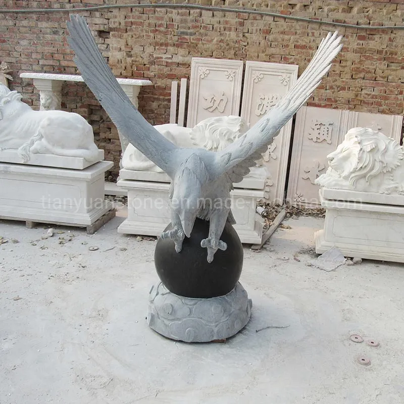 Stone Eagle Sculpture View 3