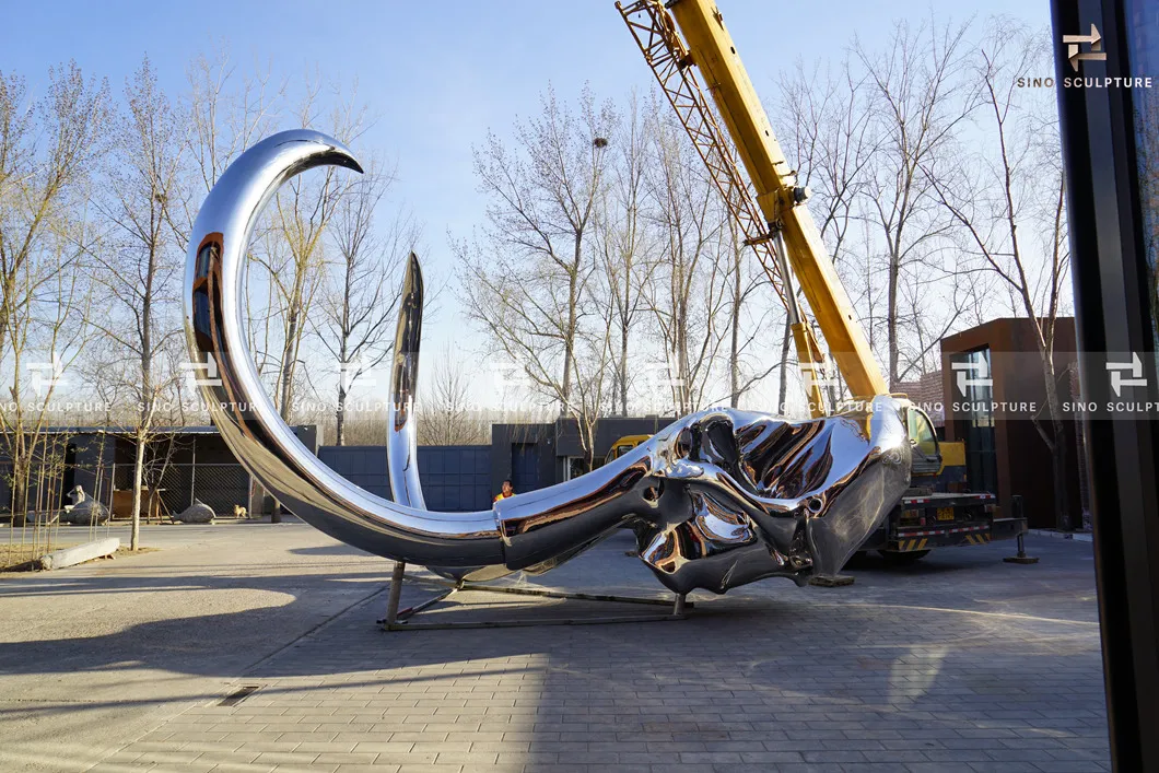 Mirror Stainless Steel Mammoth Skull