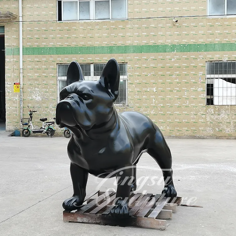 French Bulldog Statue Detail 2