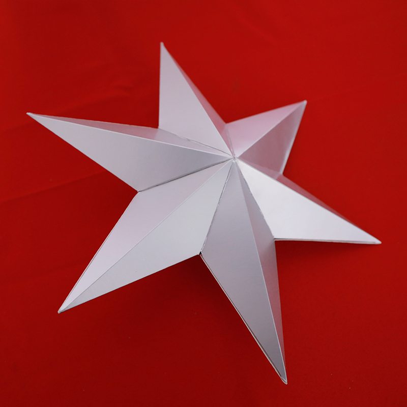 Customized Paper Cardboard Display Racks Star-Shaped Paper Cardboard Display Prop