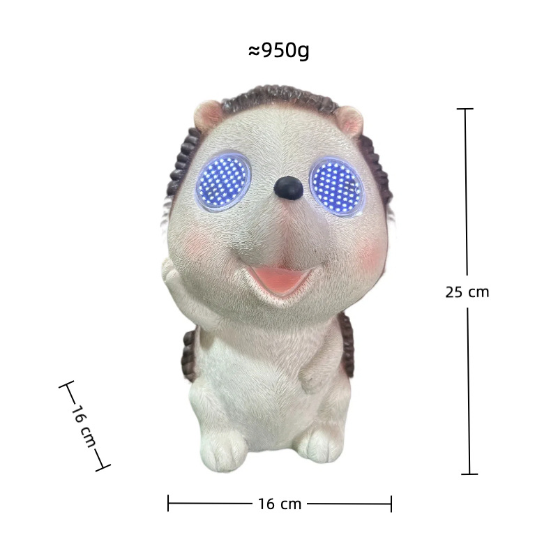 Whimsical Hedgehog Animal Statues for Outdoor Yard Art Decor