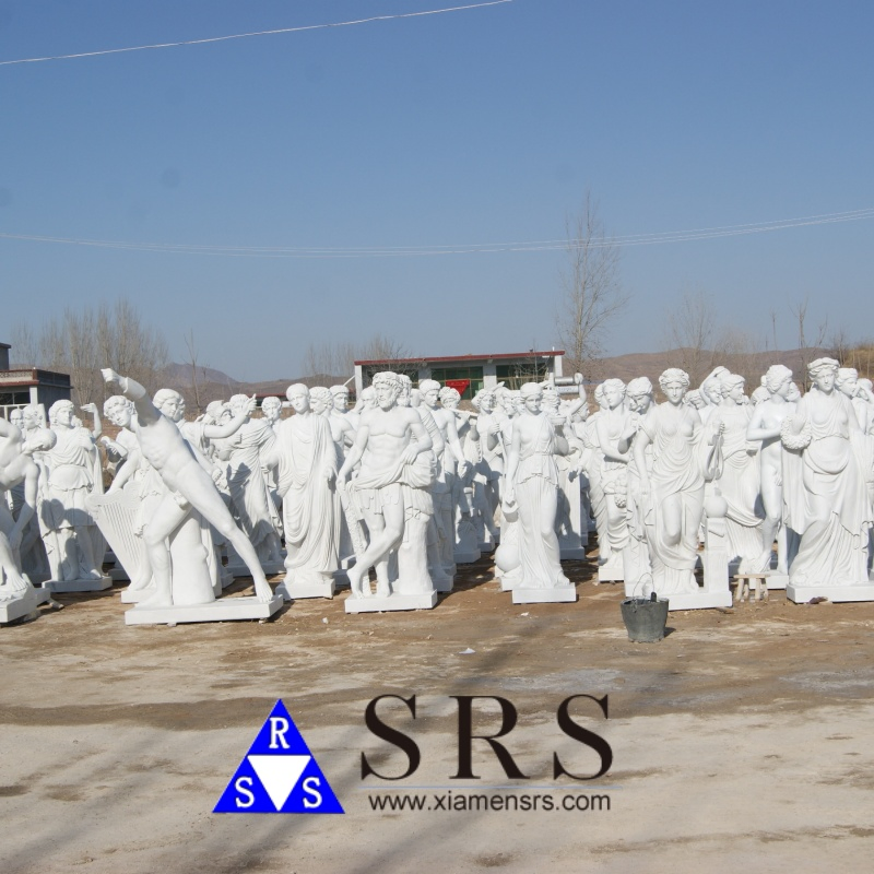 Life Size Garden Decorative Carved Stone Statue Marble Carving Sculpture for Outdoor Garden Sculpture