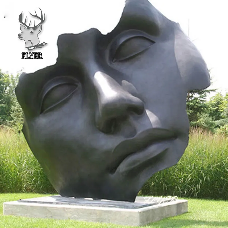 Abstract Bronze Statue Detail