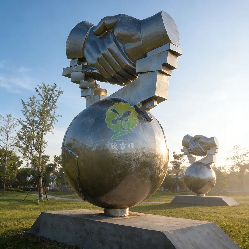 Manufacturer of Customized Large-Scale Urban Landscape Landmark Metal Stainless Steel Sculpture Ornaments