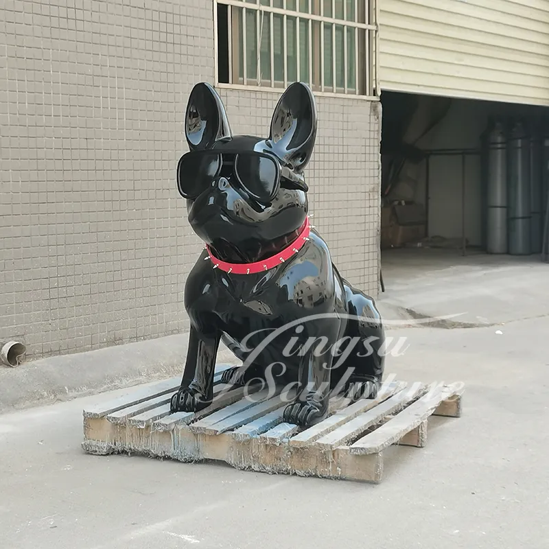 French Bulldog Statue Detail 4
