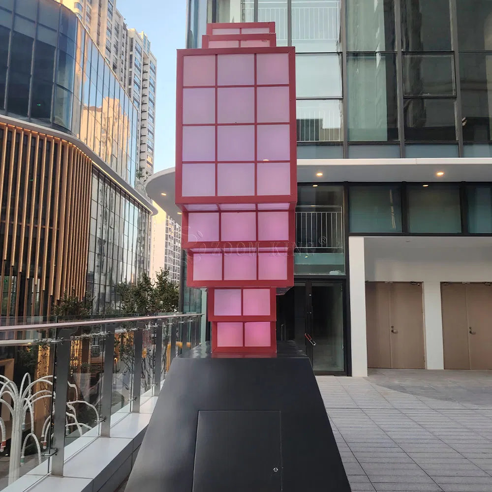 City Heartbeat Interactive Heart Installation-Cultural Tourism Landmark Check-in Art Device,Emotion Interaction Experience Equipment,City Theme Light Sculpture