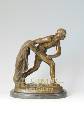 Hot Sale European Bronze Sculpture of Secret for Indoor Home Decoration