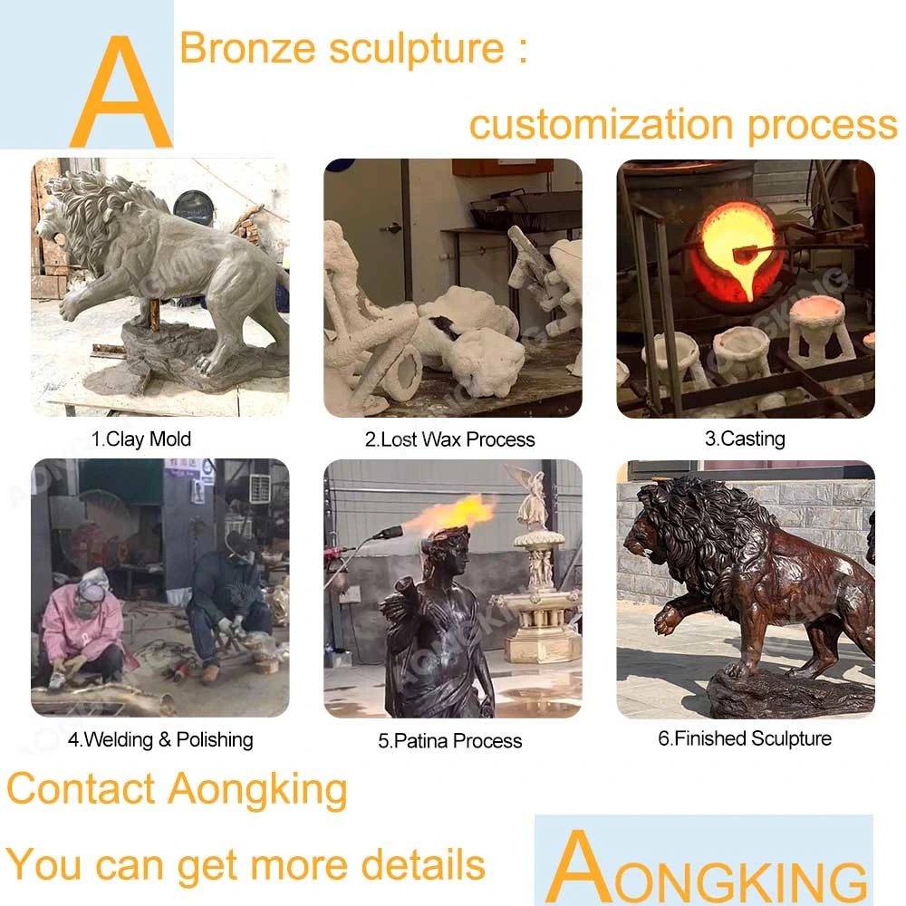 Life Like Bronze Lion Statue for Outdoor