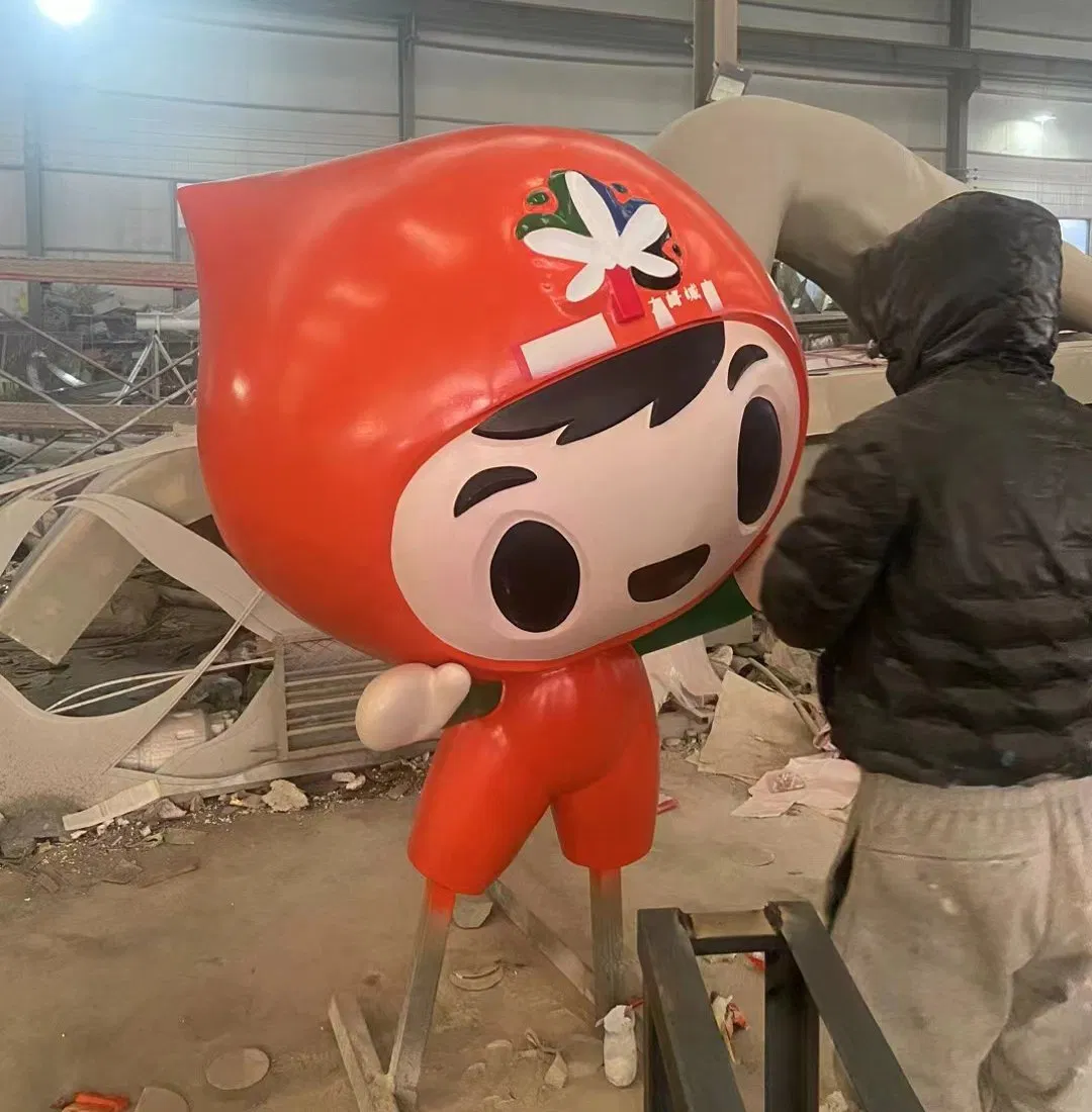 Outdoor Decor Stainless Steel White Rabbit Sculpture Cartoon Character Customized Metal Statue (SYSSS-109)