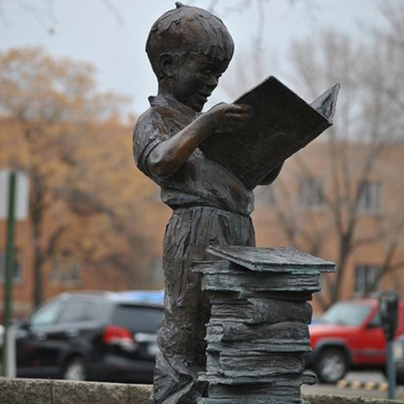 Customizable Public Art Patina Bronze Finish Bronze Statue Sculpture