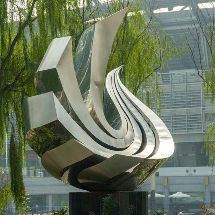 Handmade Modern Customize Wholesale Outdoor Abstract Street Garden Ornamental Statue