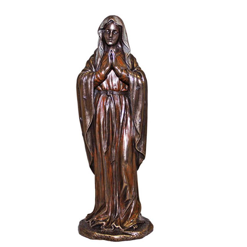 Life Size Bronze Virgin Mary Sculpture for Garden Decoration