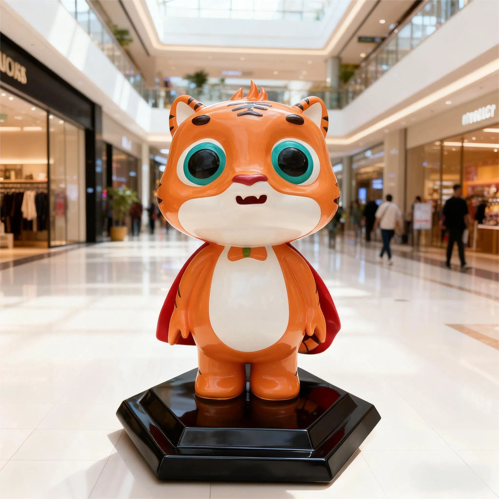 Outdoor Garden Fiberglass Decorative Animal Cartoon Frog Sculpture