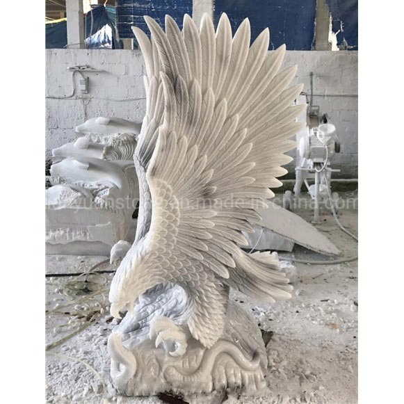 Garden Animal Decorative Stone Eagle Sculpture